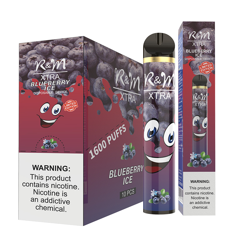 R & M XTRA 1600 Puffs 6% Nicotina Vape Dispositivo desechable | Hielo de arándanos