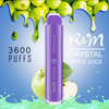 R&M Crystal 3600 Puffs ESCO Bar Vapor desechable