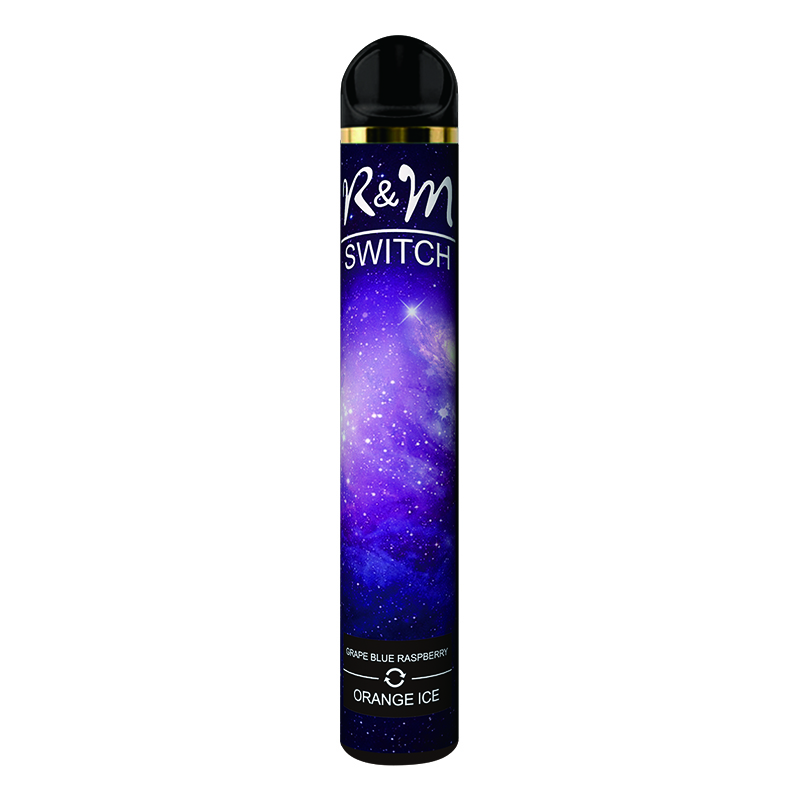 Switch de R & M (Double Sabores) 2000 Puffs 6% Nicotina Vape Dispositivo desechable | Candy de algodón / hielo de arándanos