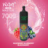 7000puffs R&M Master Logotipo personalizado Batería recargable Vapor de vapor desechable Versión de bobina Elfo ESCO Cigarrillo electrónico