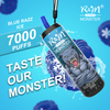 Logotipo personalizado Dubai al por mayor elux vape buff dipposible 7000 bocanadas de r & m monstruo 2% 5% sal de sal nicotina cigarrillo electrónico con cordones 