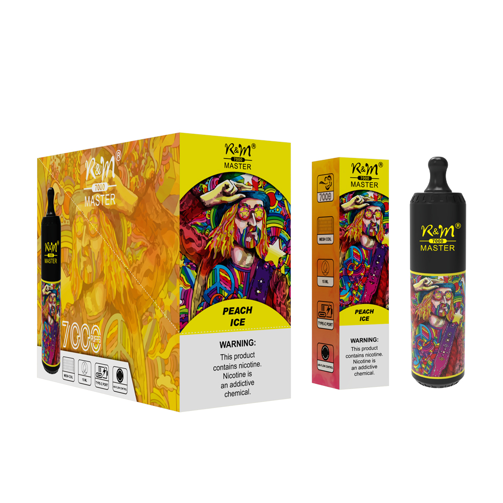 Nueva llegada R&M Master 7000puffs 15 ml e Mole de líquido Mole