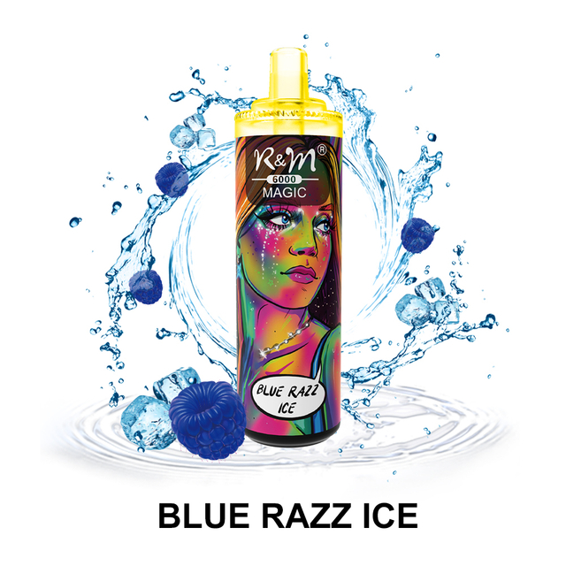 Directy Factory al por mayor 12 sabores RGB Flash Mesh Coil 6K Puffs R&M Magic Dispseable Vape Pen 