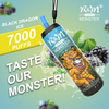 COla CAN 15ML E jugo recargable R&M Monster 7000puffs 5% Salt Nicotine Mesh Coil Electronic cigarrillo con cordón