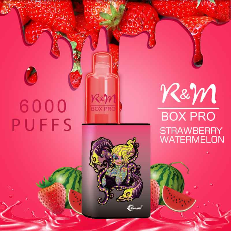 R&M Box Pro Strawberry Shake | 6000 Puffs | Vapor desechable al por mayor