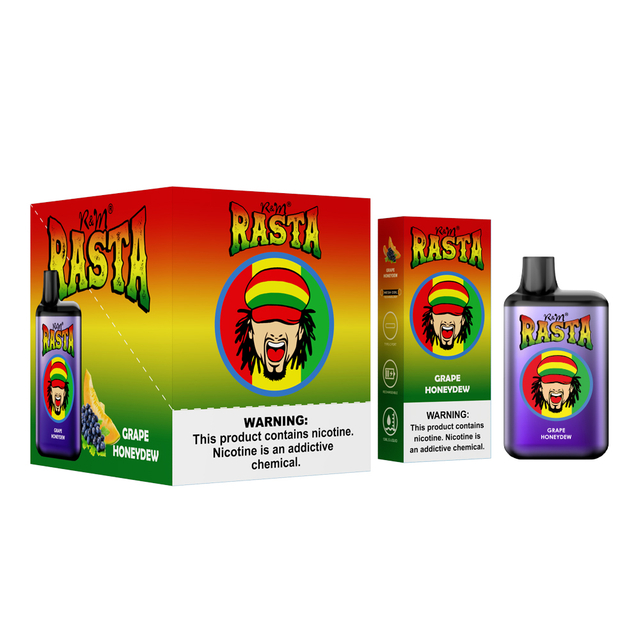 China Factory 5500puffs 6000puffs 0% 5% Salt Nicotina 13 ml E Liquid R&M Rasta 12 Sabores Barra de elfas Vapor desechable Vapor