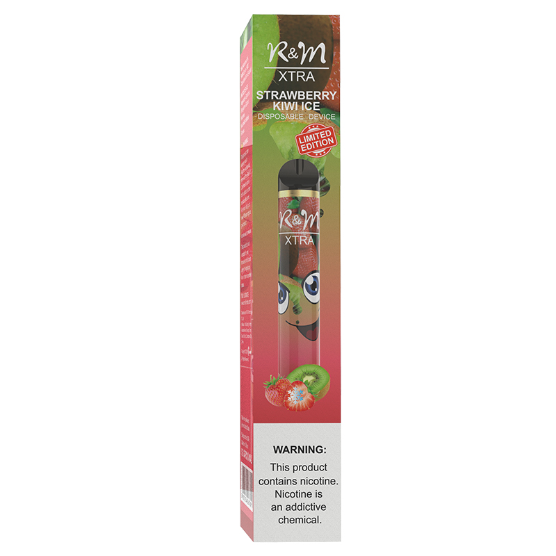 R & M XTRA 1600 Puffs 6% Nicotina Vape Dispositivo desechable | Strawberry Kiwi Hielo