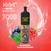 R&M Master Recargable 7000 bocanadas inferiores Control de flujo de aire Vape Vape Mesh Coil Electronic cigarry Pods