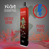 R&M Legend Pro Irlanda 7000 Puffs Recargble Vapor desechable | Importación Vapor desechable