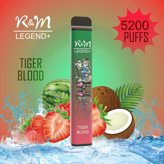 R&M Legend+ 5200 Puffs Tiger Blood Vfun Vape Pen