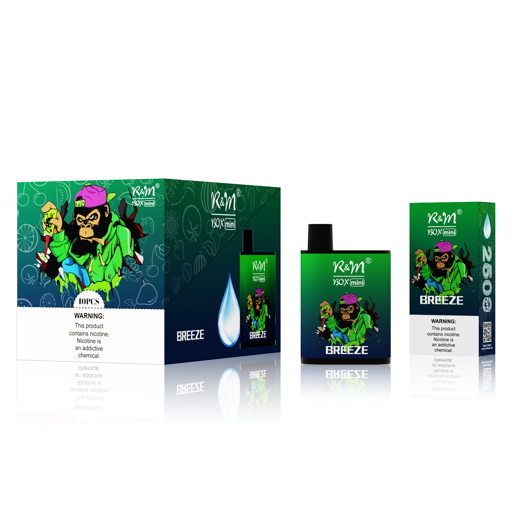 R&M Box Mini Aloe Grape 3% Nicotine Europe Vape Distribuidor | Fabricante